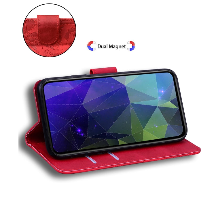 For OPPO A15 / A15S Tiger Embossing Pattern Horizontal Flip Leather Case with Holder & Card Slots & Wallet(Red) - OPPO Cases by PMC TechLife | Online Shopping South Africa | PMC TechLife | Buy Now Pay Later Mobicred