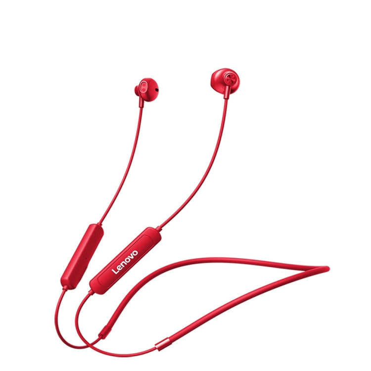 Original Lenovo SH1 Intelligent Noise Reduction Neck-mounted Magnetic Wire-controlled Bluetooth Earphone, Support Call(Red) - Neck-mounted Earphone by Lenovo | Online Shopping South Africa | PMC Jewellery