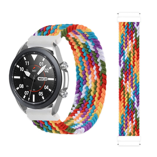 Compatible with Garmin Vivoactive 3 Adjustable Nylon Braided Elasticity Watch Band, Size:125mm(Rainbow) - Watch Bands by PMC Jewellery | Online Shopping South Africa | PMC Jewellery | Buy Now Pay Later Mobicred