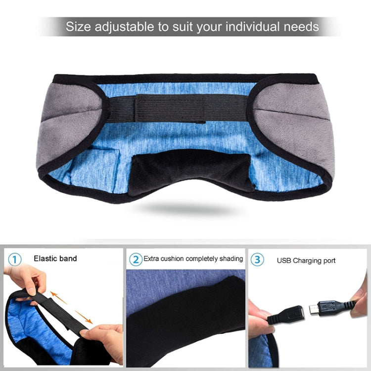 Bluetooth 5.0 Sleep Eye Masks Smart Wireless Music Eye Masks(Black) - Eye Masks by PMC TechLife | Online Shopping South Africa | PMC TechLife