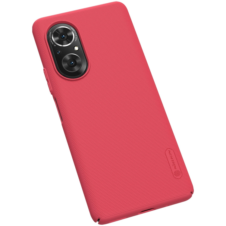 For Honor 50 SE NILLKIN Frosted Concave-convex Texture PC Protective Case(Red) - Honor Cases by NILLKIN | Online Shopping South Africa | PMC Jewellery