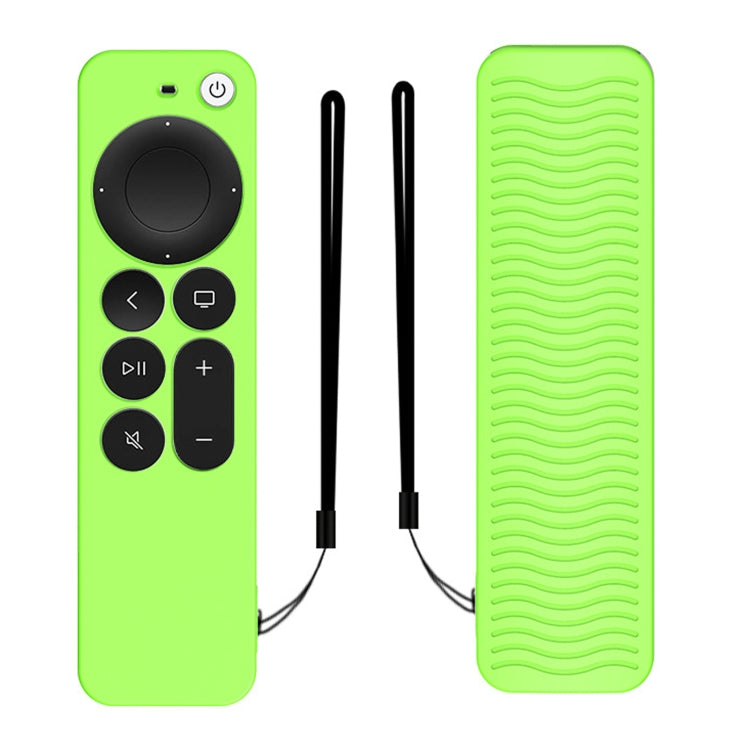 Silicone Protective Case Cover For Apple TV 4K 4th Siri Remote Controller(Luminous Green) - Apple TV Accessories by PMC Jewellery | Online Shopping South Africa | PMC Jewellery