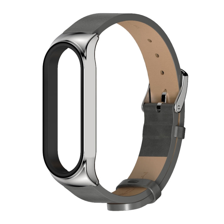 For Xiaomi Mi Band 6 / 5 / 4 / 3 Mijobs CS Microfiber Leather Watch Band(Gray) - free shipping - PMC TechLife - Order now!
