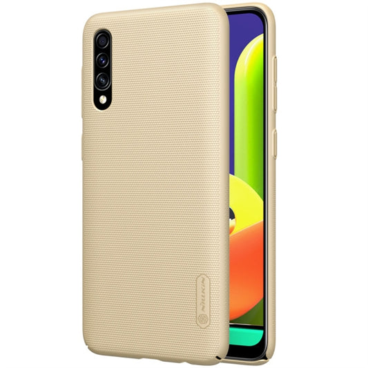 For Galaxy A50s / A30s NILLKIN Frosted Concave-convex Texture PC Protective Case(Gold) - Galaxy Phone Cases by NILLKIN | Online Shopping South Africa | PMC Jewellery