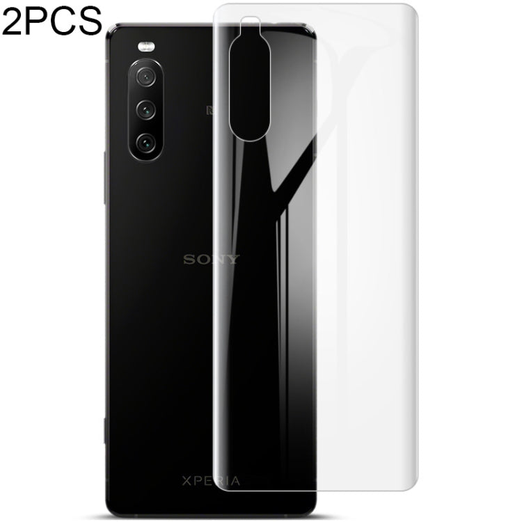 For Sony Xperia 10 III 2 PCS IMAK 0.15mm Curved Full Screen Protector Hydrogel Film Back Protector - Sony Tempered Glass by imak | Online Shopping South Africa | PMC TechLife | Buy Now Pay Later Mobicred