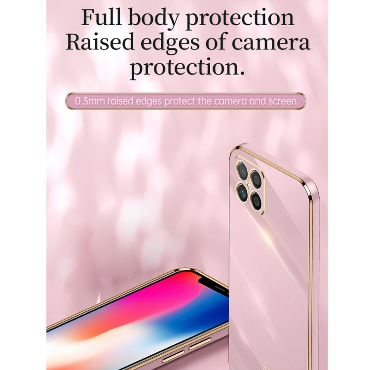 For Huawei nova 8 SE XINLI Straight Edge 6D Electroplate TPU Phone Case with Ring Holder(Black) - Huawei Cases by XINLI | Online Shopping South Africa | PMC TechLife | Buy Now Pay Later Mobicred
