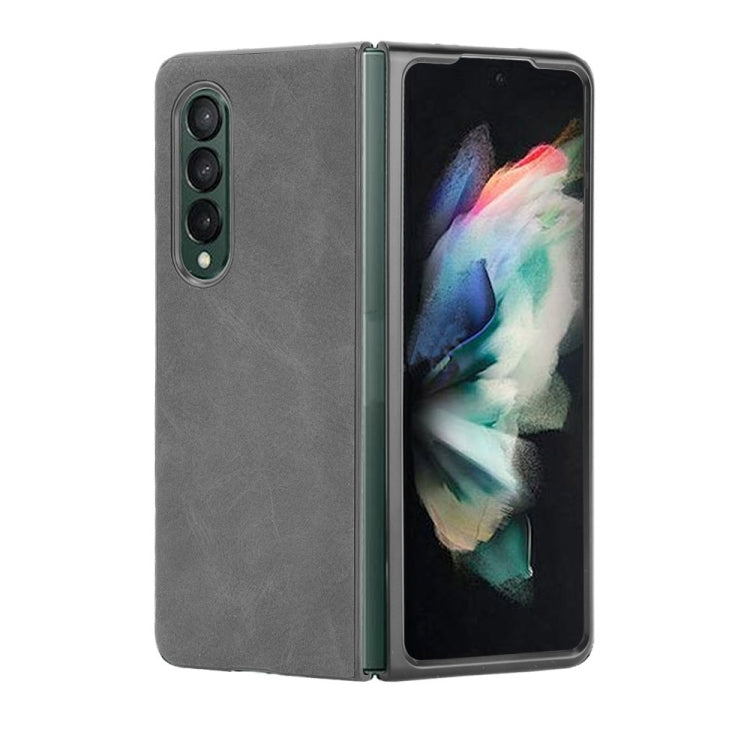 For Samsung Galaxy Z Fold3 5G Shockproof Sheep Skin PC + PU + TPU Case(Black) - free shipping - PMC TechLife - Order now!