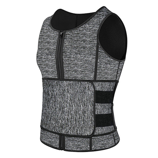 Neoprene Men Sport Body Shapers Vest Waist Body Shaping Corset, Size:S(Grey) -  by PMC Jewellery | Online Shopping South Africa | PMC Jewellery