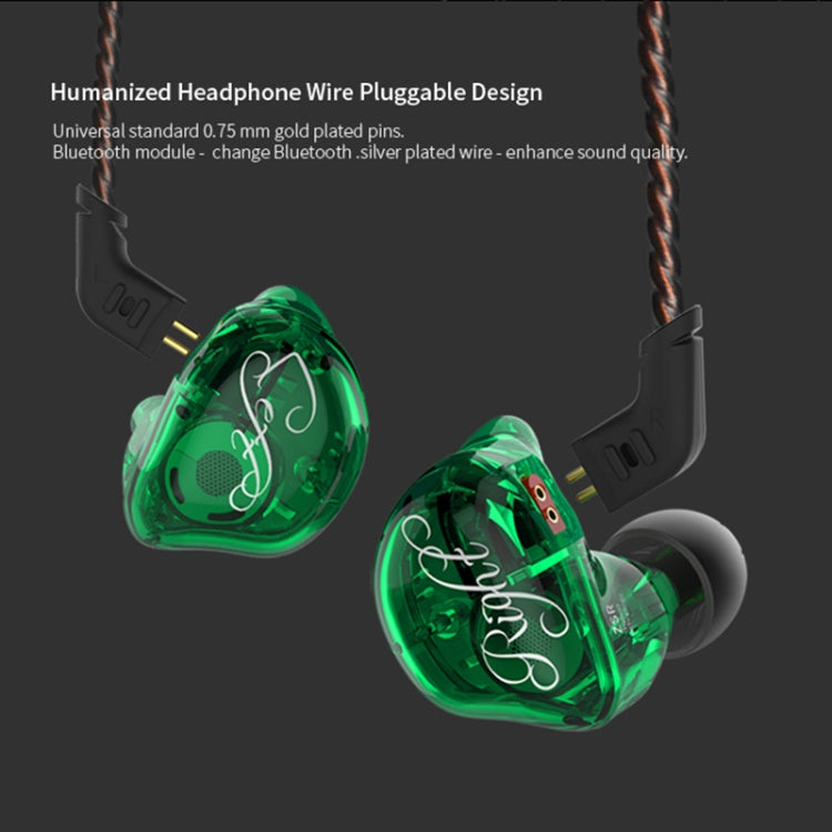 KZ ZSR 6-unit Ring Iron In-ear Wired Earphone, Standard Version(Black) - In Ear Wired Earphone by KZ | Online Shopping South Africa | PMC TechLife | Buy Now Pay Later Mobicred