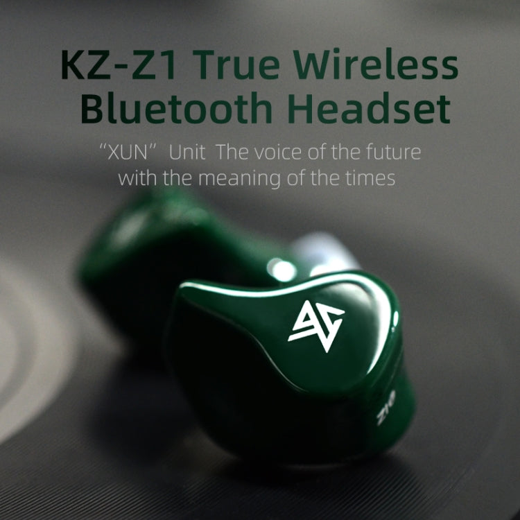 KZ Z1 1DD Dynamic True Wireless Bluetooth 5.0 Sports In-ear Earphone(Black) - In Ear Wired Earphone by KZ | Online Shopping South Africa | PMC Jewellery