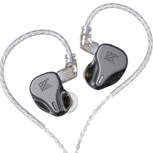 KZ DQ6 3-unit Dynamic HiFi In-Ear Wired Earphone No Mic(Grey) - In Ear Wired Earphone by KZ | Online Shopping South Africa | PMC Jewellery