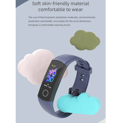 For Honor Band 4 / 5 MIJOBS Breathable Silicone Watch Band(Purple) - Smart Wear by MIJOBS | Online Shopping South Africa | PMC Jewellery