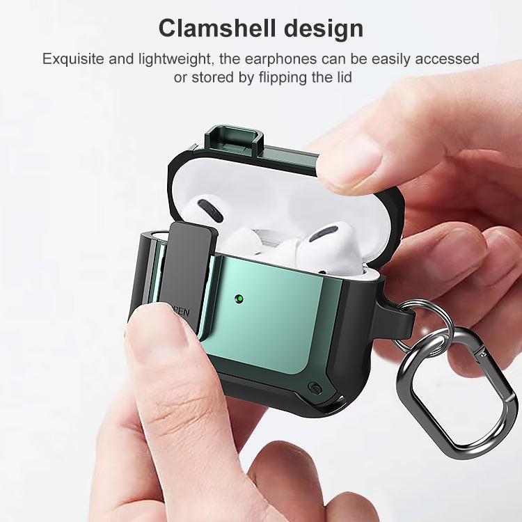 Wireless Earphones Shockproof Bumblebee Silicone Protective Case with Switch & Hook For AirPods 3(Black) - For AirPods 3 by PMC TechLife | Online Shopping South Africa | PMC TechLife | Buy Now Pay Later Mobicred