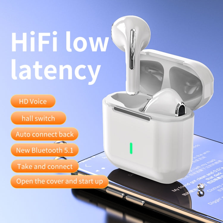 HXSJ Air-S4 Bluetooth 5.1 True Wireless HiFi Stereo Earphones with Charging Case(White) - TWS Earphone by HXSJ | Online Shopping South Africa | PMC Jewellery
