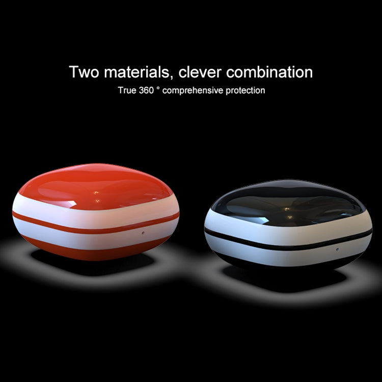 Mirror Surface Silicone + PC Wireless Earphone Protective Case for Beats Powerbeats Pro(Red+White) - Other Case by PMC TechLife | Online Shopping South Africa | PMC TechLife