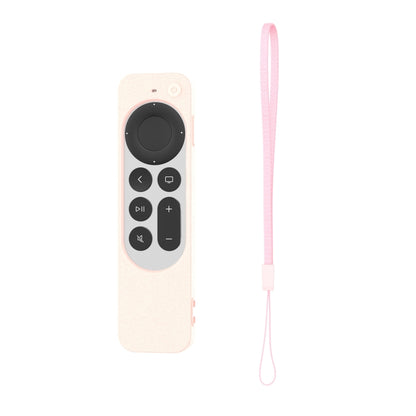 Silicone Protective Case Cover For Apple TV 4K 4th Siri Remote Controller(Light Pink) - Remote Control Covers by PMC Jewellery | Online Shopping South Africa | PMC Jewellery