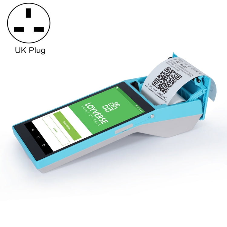 SGT-SP01 5.5 inch HD Screen Handheld POS Receipt Printer, Basic Version, UK Plug(Blue) - Receipt Printers by PMC TechLife | Online Shopping South Africa | PMC TechLife | Buy Now Pay Later Mobicred