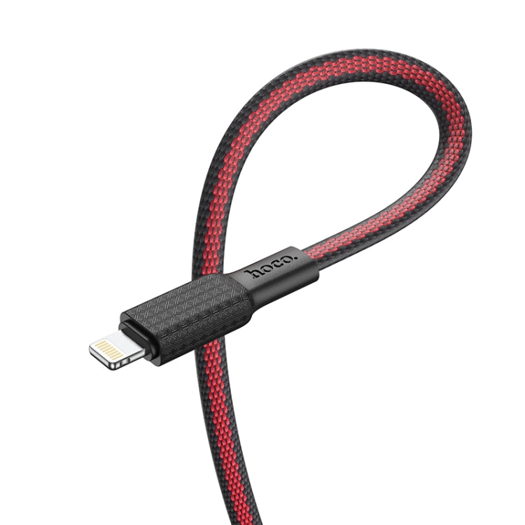 hoco X69 8 Pin Jaeger PD Charging Data Cable, Length: 1m(Black Red) - Normal Style Cable by hoco | Online Shopping South Africa | PMC Jewellery