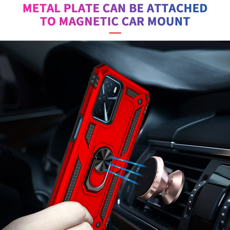 For OPPO A16 Shockproof TPU + PC Phone Case(Red) - free shipping - PMC TechLife - Order now!