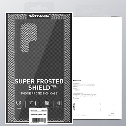 For Samsung Galaxy S22 Ultra 5G NILLKIN Super Frosted Shield Pro PC + TPU Phone Case(Black) - Galaxy S22 Ultra 5G Cases by NILLKIN | Online Shopping South Africa | PMC Jewellery