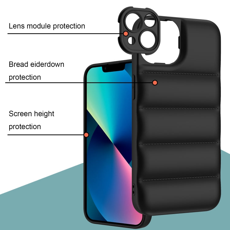 For iPhone 13 Pro Max Eiderdown Airbag Shockproof Phone Case (Black) - iPhone 13 Pro Max Cases by PMC TechLife | Online Shopping South Africa | PMC TechLife