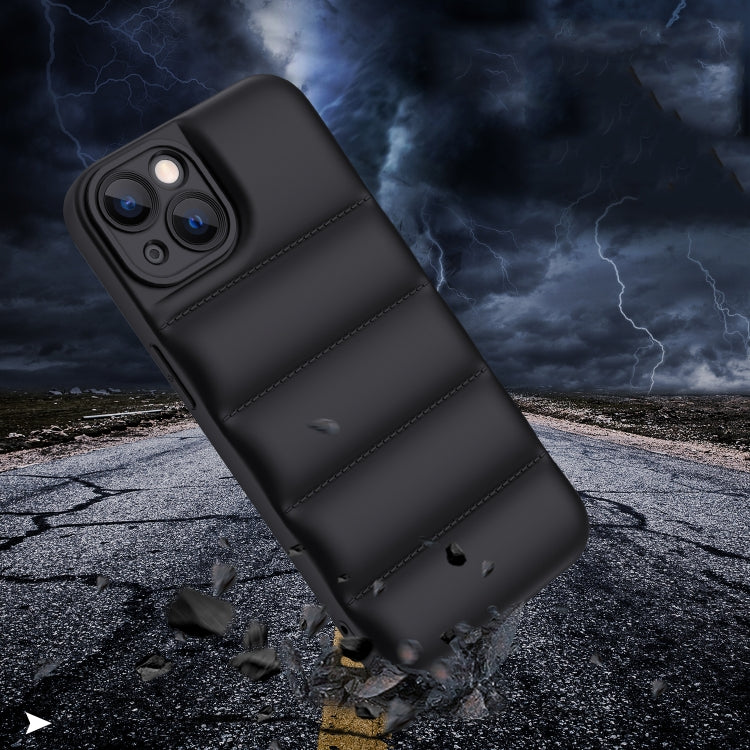 For iPhone 13 Pro Max Eiderdown Airbag Shockproof Phone Case (Black) - iPhone 13 Pro Max Cases by PMC TechLife | Online Shopping South Africa | PMC TechLife