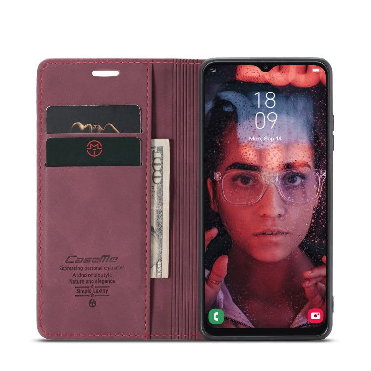 For Samsung Galaxy A13 4G/A13 5G/A04S/A04/M13 5G CaseMe 013 Multifunctional Horizontal Flip Leather Phone Case(Wine Red) - Galaxy Phone Cases by CaseMe | Online Shopping South Africa | PMC Jewellery