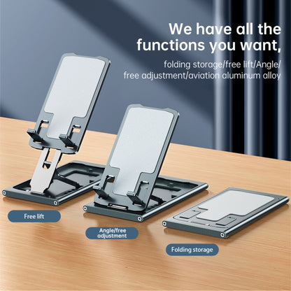 R-JUST HZ16 Slim Phone Desktop Holder(Silver) - Desktop Holder by R-JUST | Online Shopping South Africa | PMC Jewellery