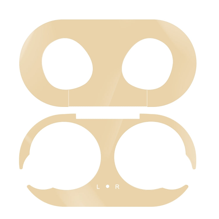 For Galaxy Buds Wireless Bluetooth Earphone Metal Protective Sticker(Gold) - Protective Sticker by PMC TechLife | Online Shopping South Africa | PMC TechLife