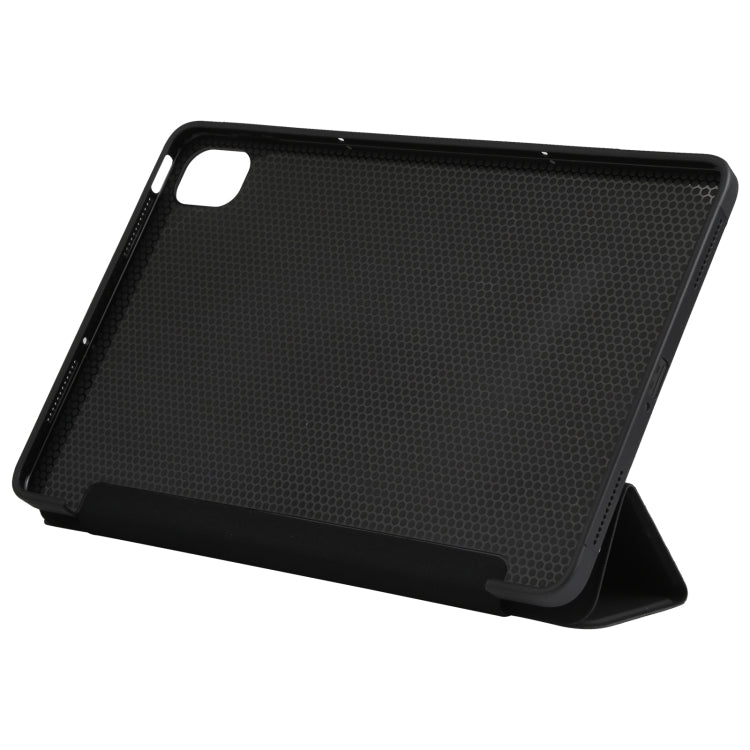For Xiaomi Mi Pad 5 TPU Three-fold Leather Tablet Case(Black) - More Tablet Cases by PMC TechLife | Online Shopping South Africa | PMC TechLife | Buy Now Pay Later Mobicred