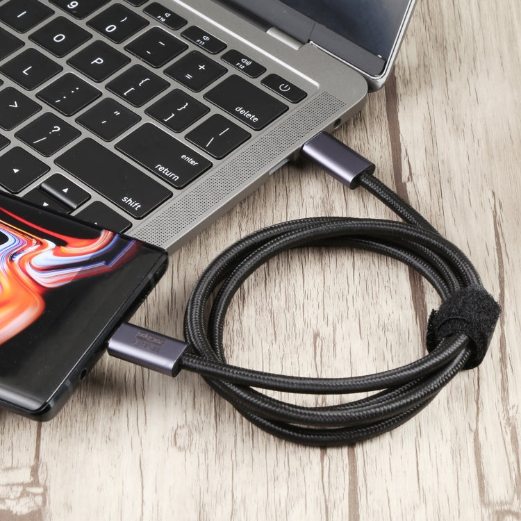 20Gbps USB 4 USB-C / Type-C Male to USB-C / Type-C Male Braided Data Cable, Cable Length:3m(Black) - Cable & Adapters by PMC TechLife | Online Shopping South Africa | PMC TechLife | Buy Now Pay Later Mobicred