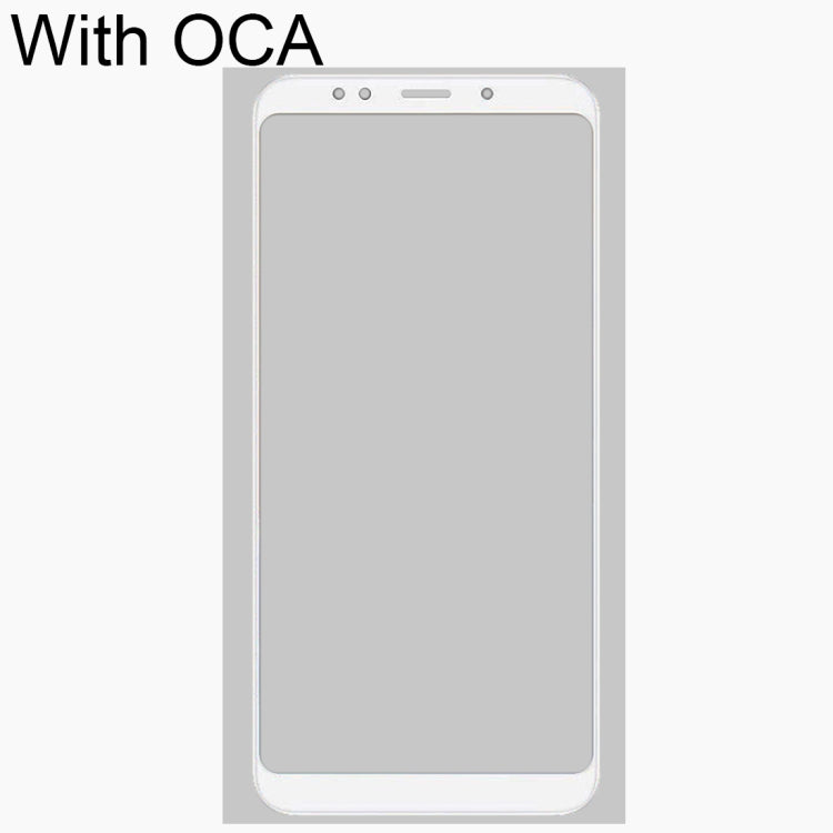 Front Screen Outer Glass Lens with OCA Optically Clear Adhesive for Xiaomi Redmi Note 5(White) - LCD Related Parts by PMC Jewellery | Online Shopping South Africa | PMC Jewellery