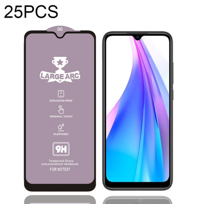 25 PCS 9H HD Large Arc High Alumina Full Screen Tempered Glass Film for Xiaomi Redmi Note 8T -  by PMC Jewellery | Online Shopping South Africa | PMC Jewellery