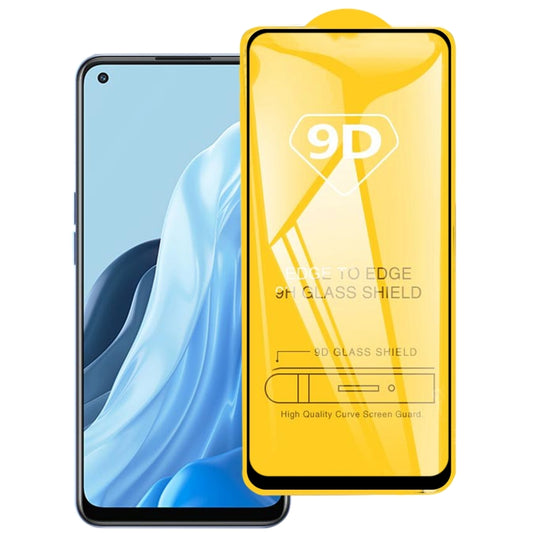 9D Full Glue Screen Tempered Glass Film For OPPO Reno7 / Reno7 Z 5G / Reno7 5G / Reno7 Lite / Reno8 Lite / F21 Pro 5G / Reno8 4G / F21s Pro 5G / Reno8 Z - OPPO Tempered Glass by PMC Jewellery | Online Shopping South Africa | PMC Jewellery | Buy Now Pay Later Mobicred