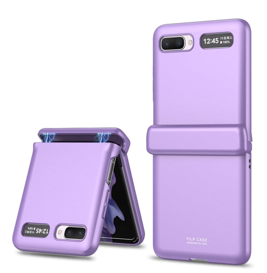 For Samsung Galaxy Z Flip 5G GKK Magnetic Full Coverage Phone Flip Case(Purple) - Galaxy Phone Cases by GKK | Online Shopping South Africa | PMC Jewellery