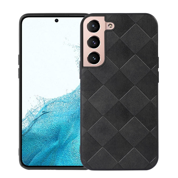 For Samsung Galaxy S22+ 5G Weave Plaid PU Phone Case(Black) - free shipping - PMC TechLife - Order now!