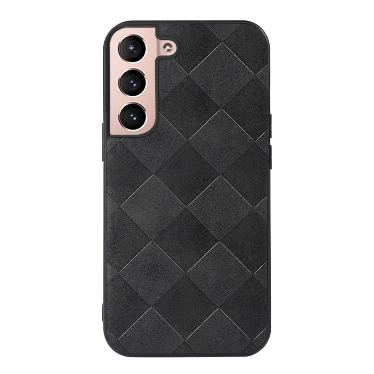 For Samsung Galaxy S22+ 5G Weave Plaid PU Phone Case(Black) - free shipping - PMC TechLife - Order now!
