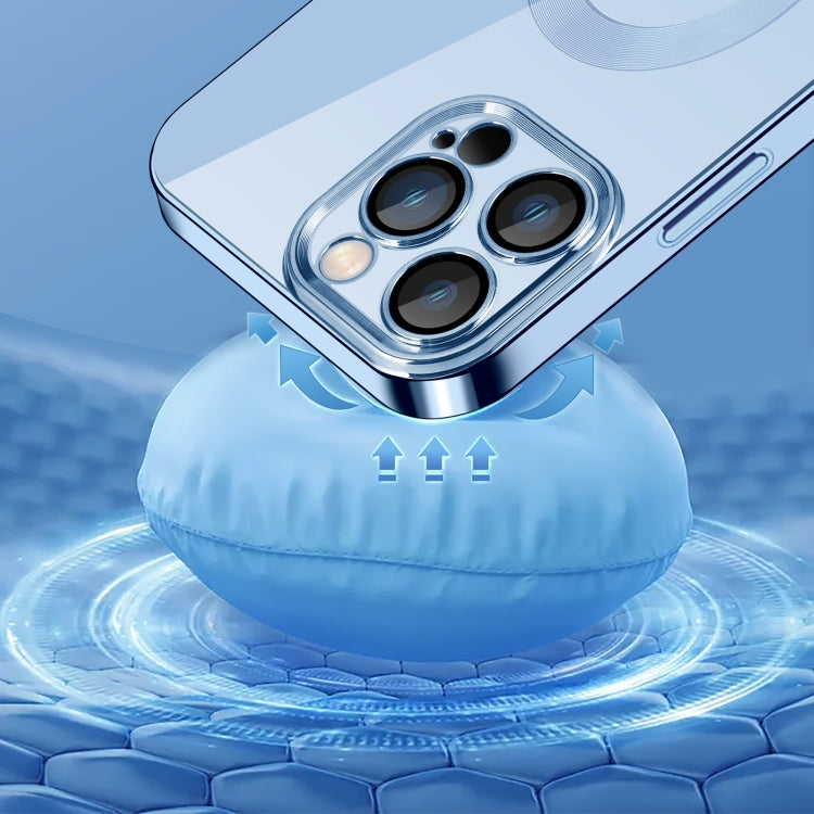 For iPhone 13 Pro Max 9D Electroplated Edge Lens Film Clear PC + TPU Shockproof Case (Alpine Green) - iPhone 13 Pro Max Cases by PMC TechLife | Online Shopping South Africa | PMC TechLife