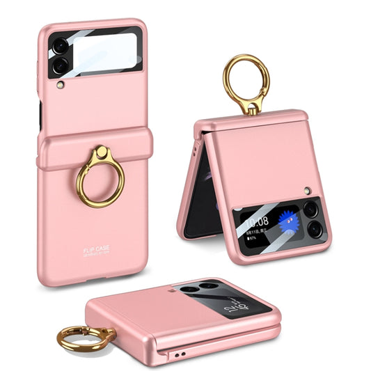 For Samsung Galaxy Z Flip3 5G GKK Magnetic Hinged Flip Case with Ring Holder(Pink) - Galaxy Phone Cases by GKK | Online Shopping South Africa | PMC Jewellery