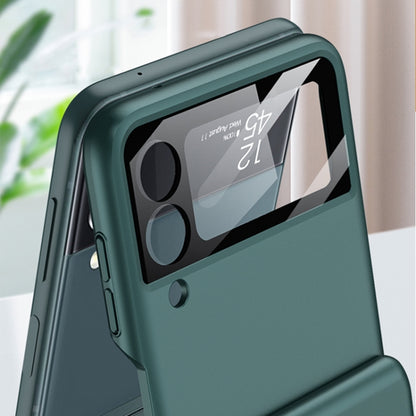 For Samsung Galaxy Z Flip3 5G GKK Magnetic Hinged Flip Case with Ring Holder(Forest Green) - Galaxy Phone Cases by GKK | Online Shopping South Africa | PMC Jewellery | Buy Now Pay Later Mobicred