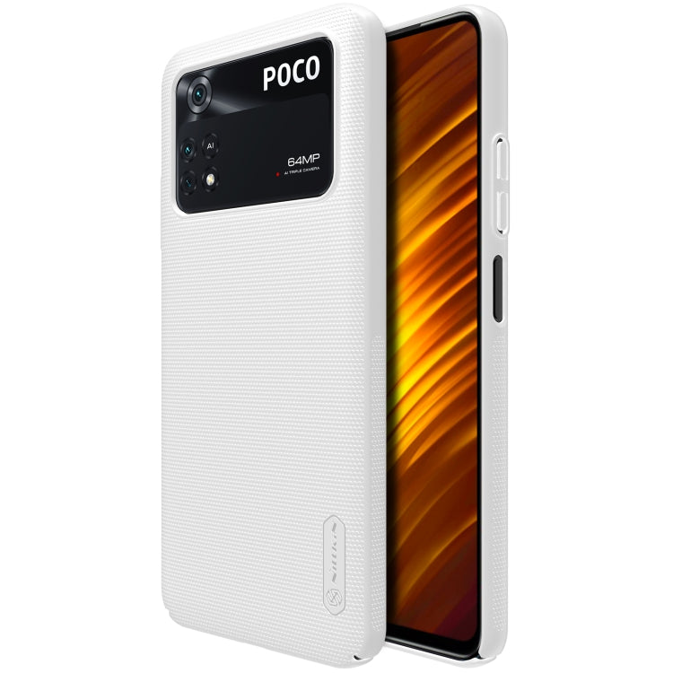 For Xiaomi Poco M4 Pro NILLKIN Frosted PC Phone Case(White) - Xiaomi Cases by NILLKIN | Online Shopping South Africa | PMC Jewellery