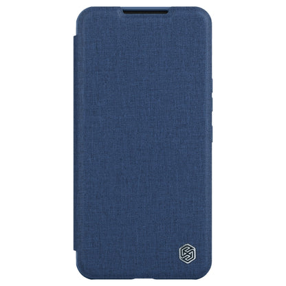 For Samsung Galaxy S22+ 5G NILLKIN QIN Series Pro Sliding Camera Cover Design Leather Phone Case(Blue) - Galaxy S22+ 5G Cases by NILLKIN | Online Shopping South Africa | PMC Jewellery