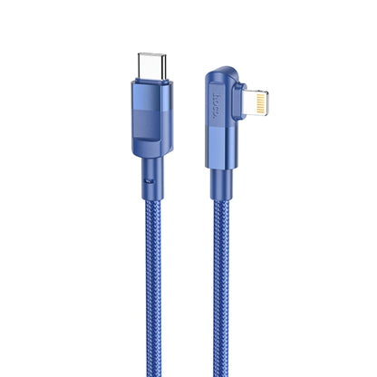 hoco U108 20W USB-C / Type-C to 8 Pin PD Charging Data Cable, Cable Length:1.2m(Blue) - 2 in 1 Cable by hoco | Online Shopping South Africa | PMC Jewellery
