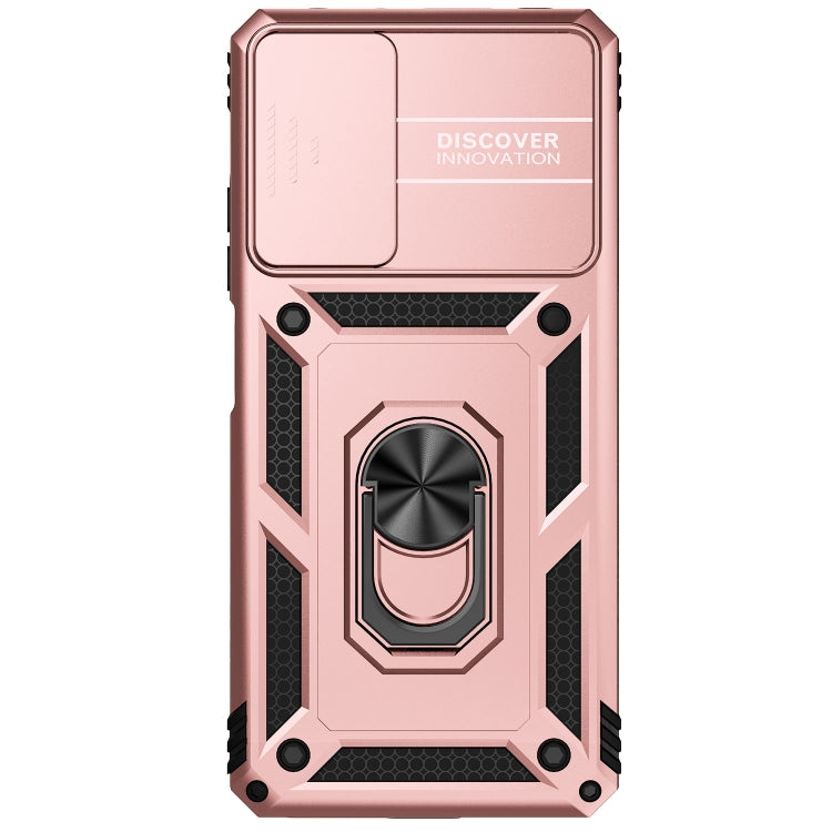 For Xiaomi Redmi Note 11 Pro Global Sliding Camshield Holder Phone Case(Rose Gold) - Redmi Note 11 Pro Case by PMC TechLife | Online Shopping South Africa | PMC TechLife