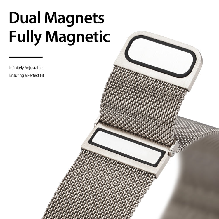 DUX DUCIS Milanese Watchband For Apple Watch Series 7 41mm / 6&SE&5&4 40mm / 3&2&1 38mm(Starlight) - Watch Bands by DUX DUCIS | Online Shopping South Africa | PMC Jewellery