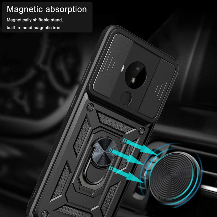 For Nokia C30 Sliding Camera Cover Design TPU+PC Phone Case(Green) - Nokia Cases by PMC TechLife | Online Shopping South Africa | PMC TechLife | Buy Now Pay Later Mobicred