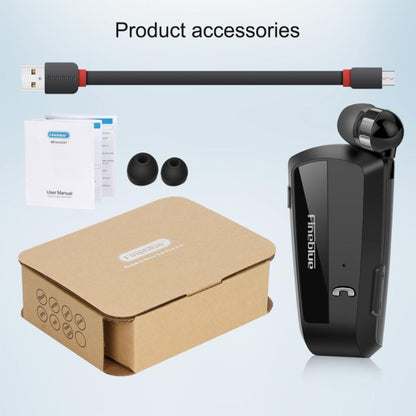Fineblue F990 CVC6.0 Noise Reduction Lavalier Bluetooth Earphone, Support Vibration Reminder(Black) - Bluetooth Earphone by Fineblue | Online Shopping South Africa | PMC Jewellery