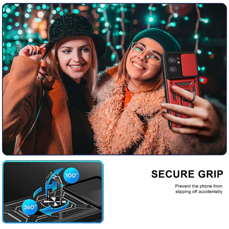 For OPPO Reno7 5G Global / Find X5 Lite Sliding Camera Cover Design TPU+PC Phone Case(Black) - free shipping - PMC TechLife - Order now!