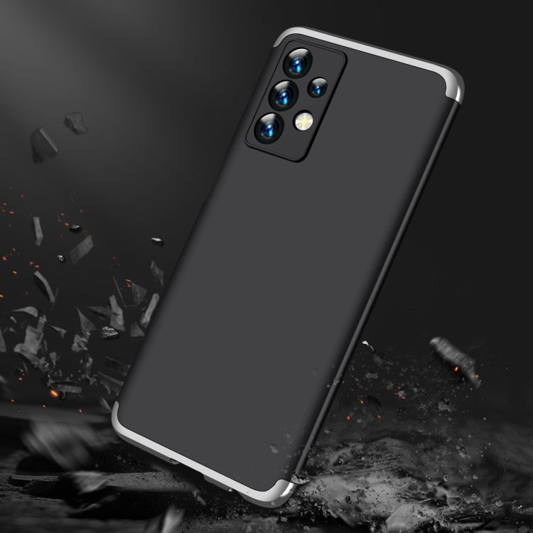 For Samsung Galaxy A23 GKK Three Stage Splicing Full Coverage PC Phone Case(Black Silver) - Galaxy Phone Cases by GKK | Online Shopping South Africa | PMC Jewellery