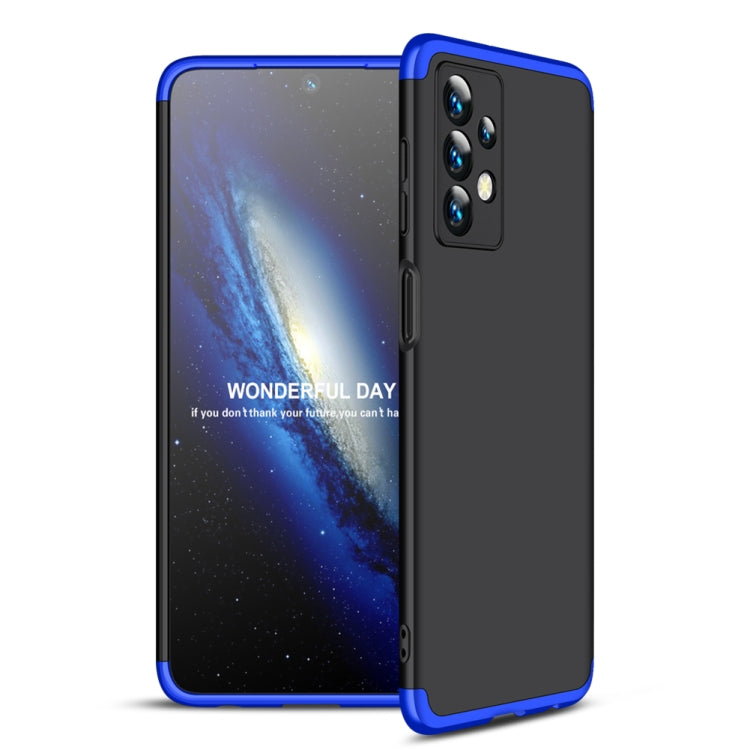 For Samsung Galaxy A23 GKK Three Stage Splicing Full Coverage PC Phone Case(Black Blue) - Galaxy Phone Cases by GKK | Online Shopping South Africa | PMC TechLife | Buy Now Pay Later Mobicred